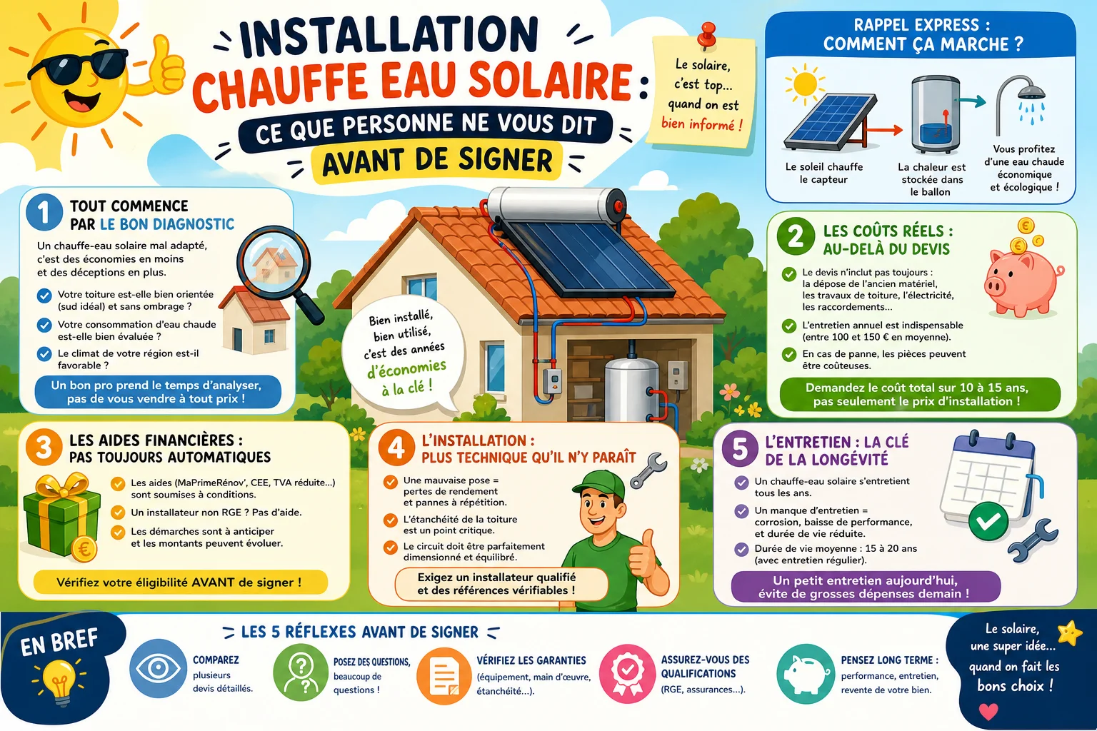 Infographie — Installation chauffe eau solaire : ce que personne ne vous dit avant de signer